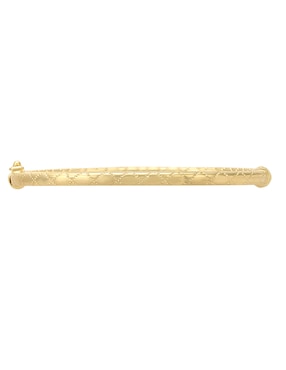 Brazalete Cristal Joyas de oro amarillo 14 k con acabado pulido