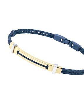 Brazalete Cristal Joyas de con acabado chapa de oro 14K