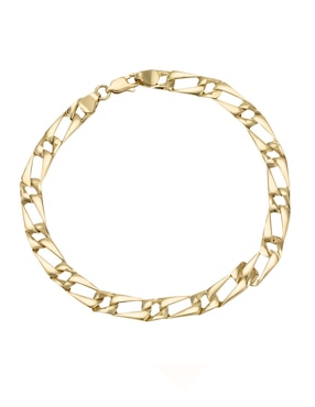 Pulsera Cristal Joyas de oro amarillo 14 K con acabado pulido