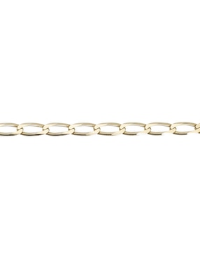 Pulsera Cristal Joyas de oro amarillo 14 k con acabado pulido