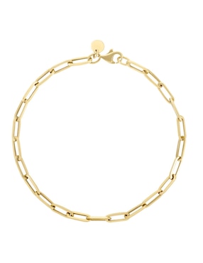 Pulsera Cristal Joyas de oro amarillo 14 k con acabado pulido