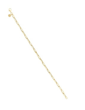 Pulsera Cristal Joyas de oro amarillo 14 k con acabado pulido