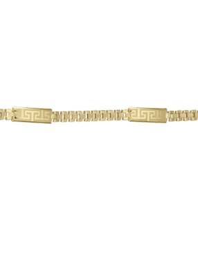 Pulsera Cristal Joyas de oro amarillo 14 k con acabado pulido