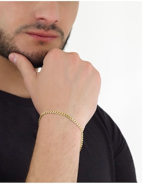 Pulsera Cristal Joyas de oro amarillo 14 k con acabado pulido