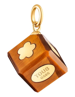 Dije de dado Tous cube de oro amarillo 14 K