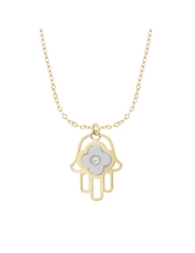 Colgante Y Dije de mano de fátima Fianelli hamsa de oro 14 K diamante