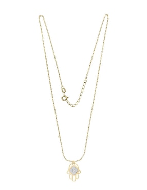 Colgante Y Dije de mano de fátima Fianelli hamsa de oro 14 K diamante