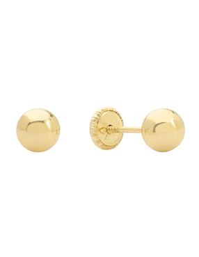 Broqueles de esfera Ttvarios Tetera de oro amarillo 14 k con acabado lustre