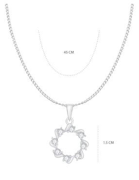 Collar Clepsidra de plata P 925