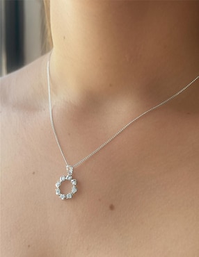 Collar Clepsidra de plata P 925