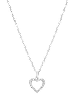 Collar con dije de corazón Mjj Brilliant Inc de oro 14 K