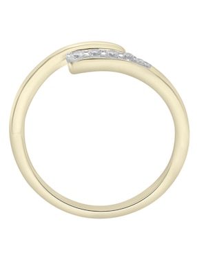 Anillo Mjj Brilliant Inc 14 k de oro diamante pavé