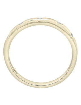 Anillo Mjj Brilliant Inc 14 k de oro diamante pavé
