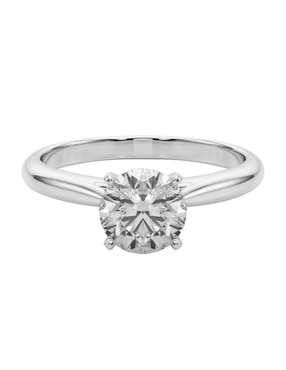 Anillo de compromiso de oro blanco 10 k Amore Mio diamante