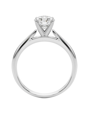 Anillo de compromiso de oro blanco 10 k Amore Mio diamante