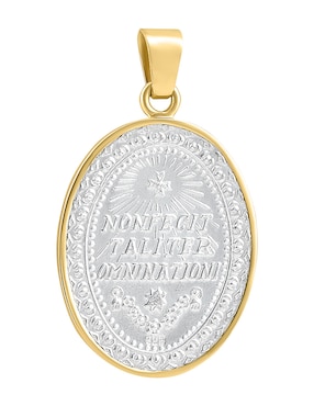 Medalla de virgen de guadalupe Cristal Joyas de oro amarillo 14 K
