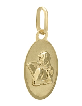 Medalla de ángel Cristal Joyas de oro amarillo 14 K