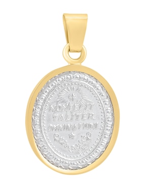 Medalla de virgen de guadalupe Cristal Joyas de oro amarillo 14 K