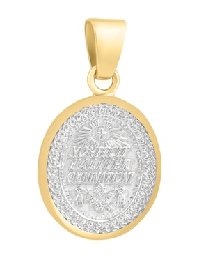 Medalla de virgen de guadalupe Cristal Joyas de oro amarillo 14 K