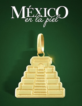 Dije de pirámide Cristal Joyas de oro amarillo 14 K