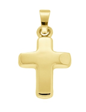 Dije de cruz Cristal Joyas de oro amarillo 14 K