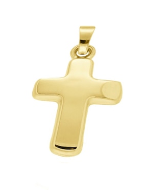 Dije de cruz Cristal Joyas de oro amarillo 14 K