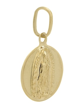 Medalla de virgen de guadalupe Cristal Joyas de oro amarillo 14 K
