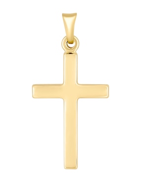 Dije de cruz Cristal Joyas de oro amarillo 14 K