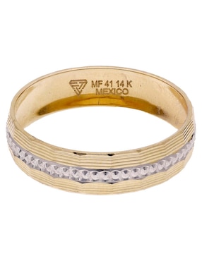 Argolla circular Fonelli 14 k de oro pulido