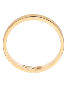 Argolla circular Fonelli 14 k de oro amarillo semi mate