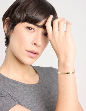 Pulsera Fonelli de oro amarillo 14 k con acabado pulido