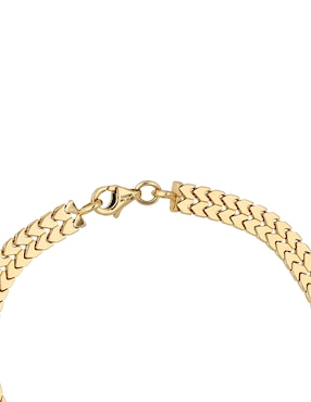 Pulsera Fonelli de oro amarillo 14 k con acabado pulido