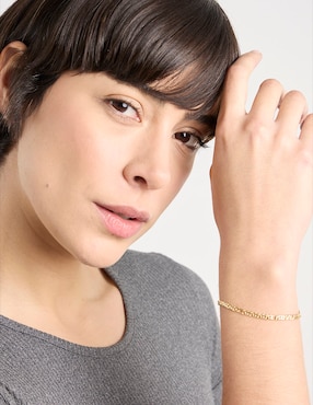 Pulsera Fonelli de oro amarillo 14 k con acabado pulido