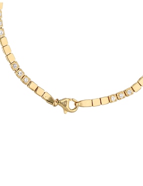 Pulsera Fonelli de oro amarillo con circonita 14 k con acabado brillante