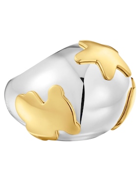 Anillo Tous Warm de plata P 925 con acabado baño de oro