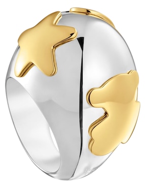 Anillo Tous Warm de plata P 925 con acabado baño de oro