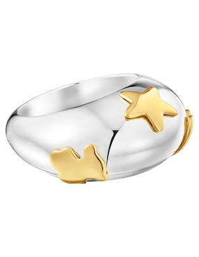 Anillo Tous Warm de plata P 925 con acabado baño de oro