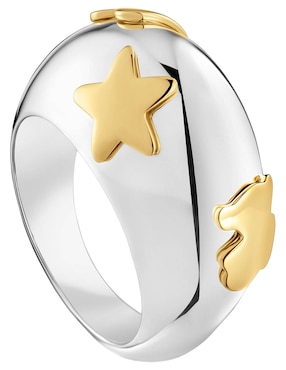 Anillo Tous Warm de plata P 925 con acabado baño de oro
