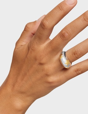Anillo Tous Warm de plata P 925 con acabado baño de oro