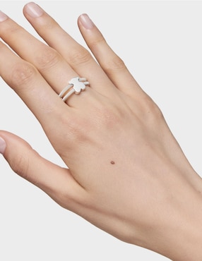 Anillo de oso Tous Icon Mesh P 925 de plata brillante