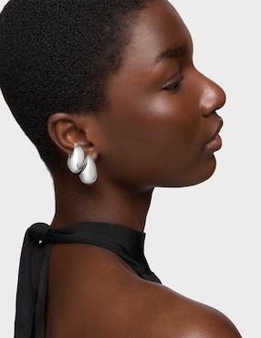 Ear Cuff redondos Tous Warm de plata P 925 con acabado brillante
