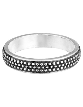 Anillo circular Tous Man P 925 de plata brillante