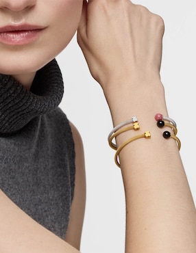 Pulsera Tous con ónix Icon Mesh con acabado brillante