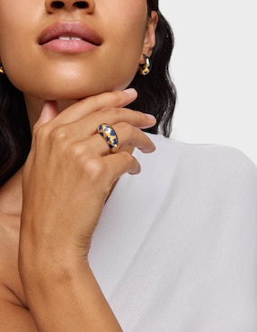 Anillo Tous Warm de plata P 925 con acabado baño de oro