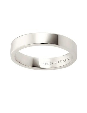 Argolla de oro blanco 14 k Joyerías Bizzarro