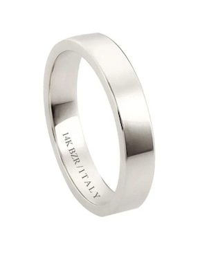 Argolla de oro blanco 14 k Joyerías Bizzarro