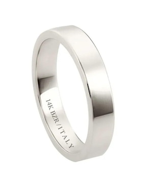 Argolla de oro blanco 14 k Joyerías Bizzarro