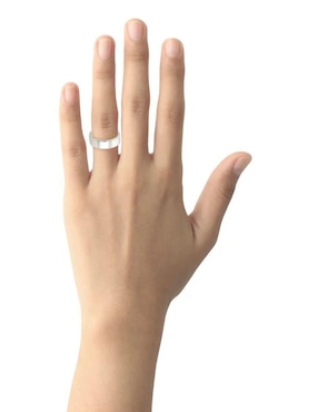 Argolla de oro blanco 14 k Joyerías Bizzarro