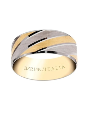 Argolla de oro amarillo 14 k Joyerías Bizzarro