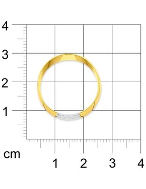 Argolla de oro amarillo 14 k Joyerías Bizzarro diamante